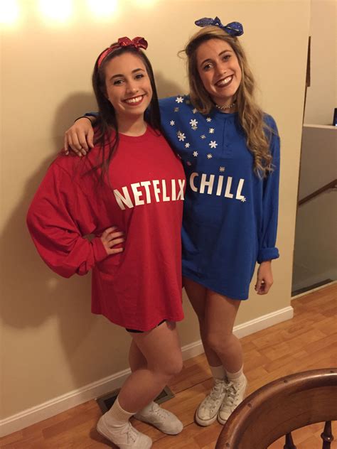 So netflix and chill stands for making out instead of watching the movie. Halloween costumes 2016 Netflix and chill | Halloween costumes college, Pair halloween costumes ...