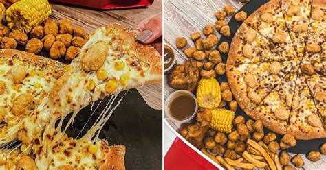 Kfc Uk Collaborates With Pizza Hut To Create Iconic Popcorn Chicken Pizza Kl Foodie