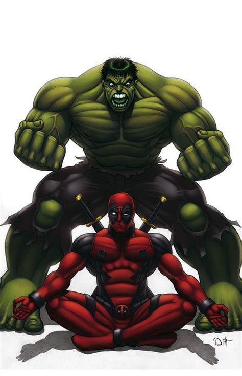 Hulk Fan Art Hulk Deadpool Colored By David Ocampo Åwesomeness