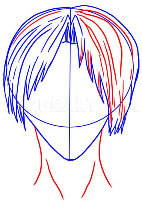 How To Draw Male Anime Hair Step By Step