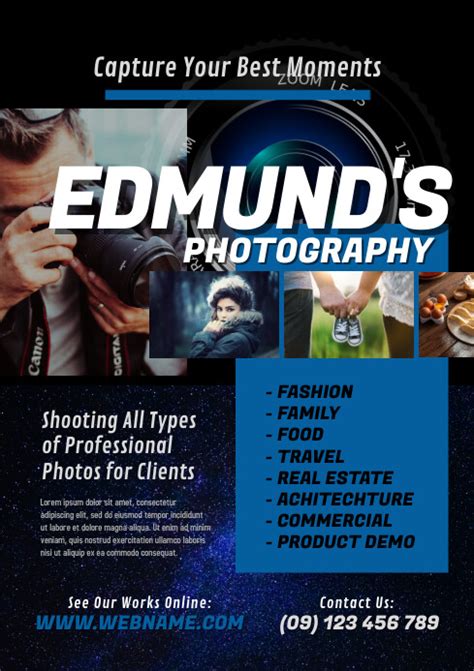 Photography Services Flyer Template Postermywall