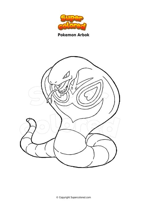 Coloring Page Pokemon Arbok