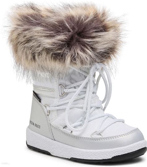 moon boot Śniegowce mb jr girl monaco low wp 34052400001 m white silver ceny i opinie ceneo pl