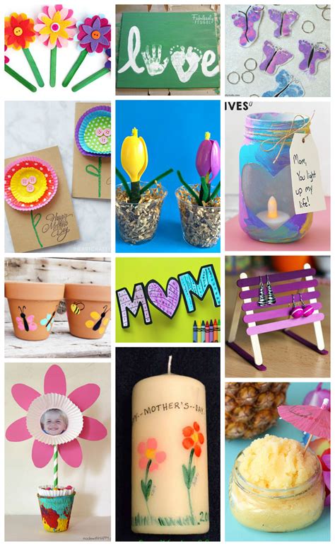 Mother's day gifts for grandma crafts. Easy Mother's Day Crafts for Kids - Happiness is Homemade