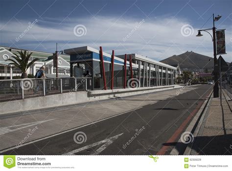 Bus Stop On The Waterfront Cape Town S Africa Editorial Stock Image