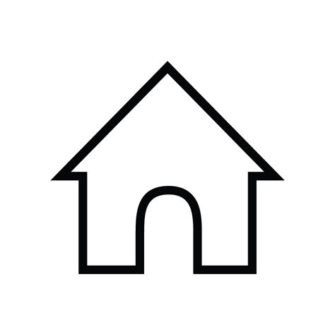 One Line Home Icon Transparent Png Stickpng