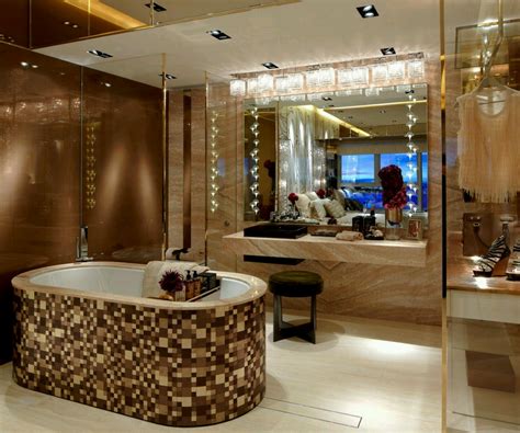 Designing of the bathroom, for many people represents the most interesting part in the decoration if you have big budget, and you want to make something different, you can make extravagant ceiling. New home designs latest.: Modern homes modern bathrooms ...