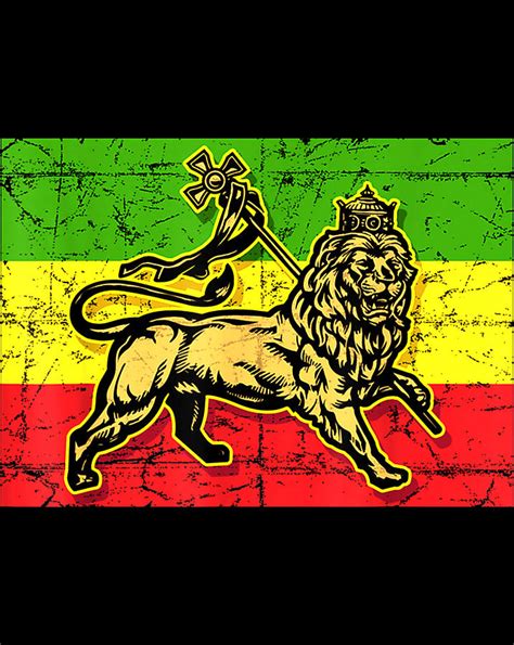 Lion of Judah Rasta Ethiopian Cross Reggae Old Ethiopia Flag .png