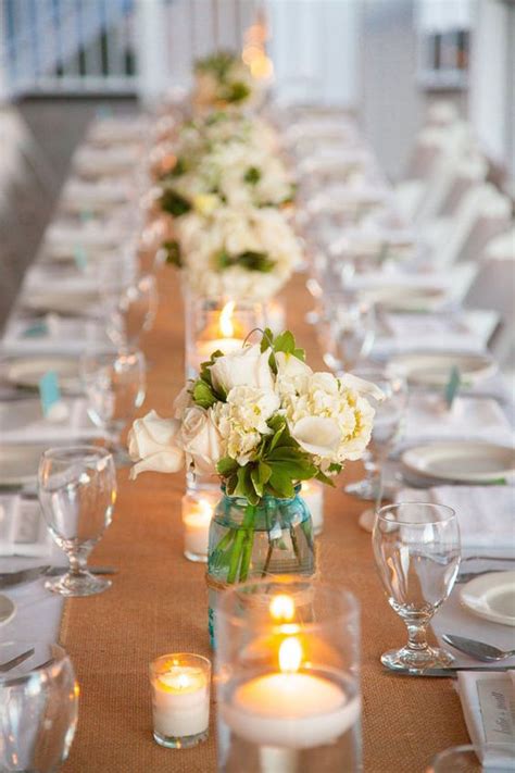 20 Rustic Burlap Wedding Table Decor Ideas Roses And Rings