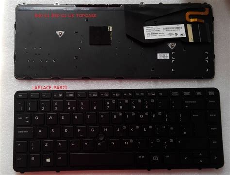 New Genuine Uk Backlit Keyboard For Hp Elitebook 840 G1 Zbook 14