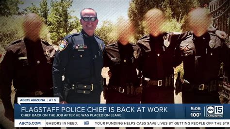 Flagstaff Police Chief Back To Work After Administrative Leave