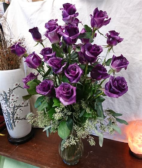 deeply violet rose bouquet by edgewood flowers beautiful flower arrangements rose bouquet