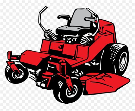 Guy Riding Lawn Mower Stock Illustration Download Image Now Clip Art Library