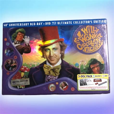 Willy Wonka And The Chocolate Factory Blu Ray Dvd 40th Anniversary