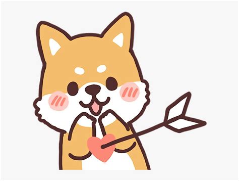 Dog Puppy Cute Love Aesthetic Kawaii Shiba Inu Cartoon Png
