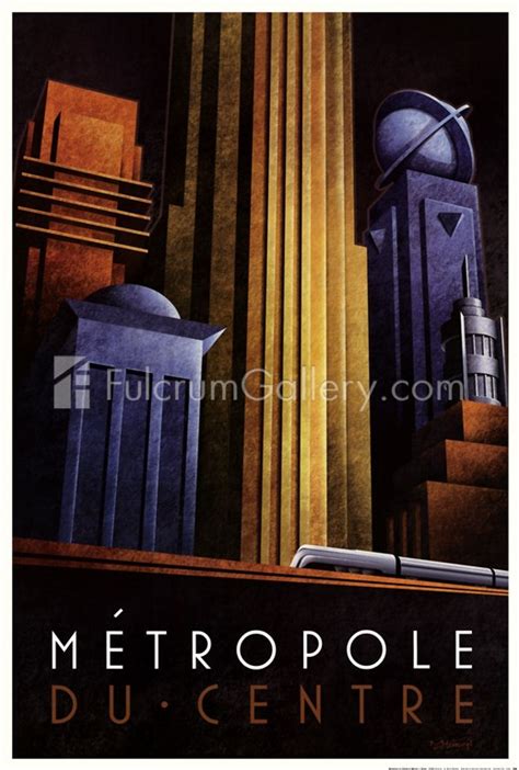 Metropole Du Centre By Michael Kungl Art Deco Posters Selling
