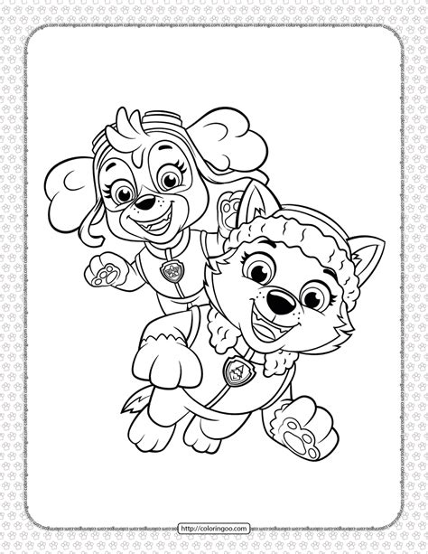 Everest Paw Patrol Coloring Pages