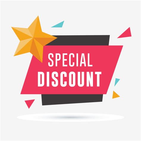 Special Discount Vector Art Png Special Discount Banner With Star And