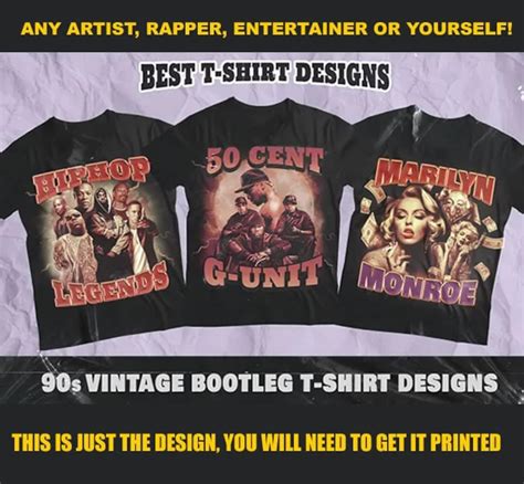 Unique Vintage S Style Bootleg Rap T Shirt Design Any Etsy