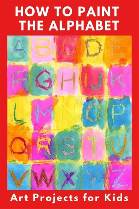Easy Alphabet Art For Kinders Tutorial Alphabet Art Art Center