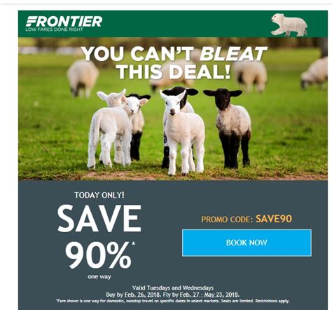 75 Off Frontier Airlines Coupon Code 2018 Promo Codes Dealspotr