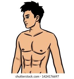 Cartoon Sexy Man On White Background Stock Illustration 1424176697