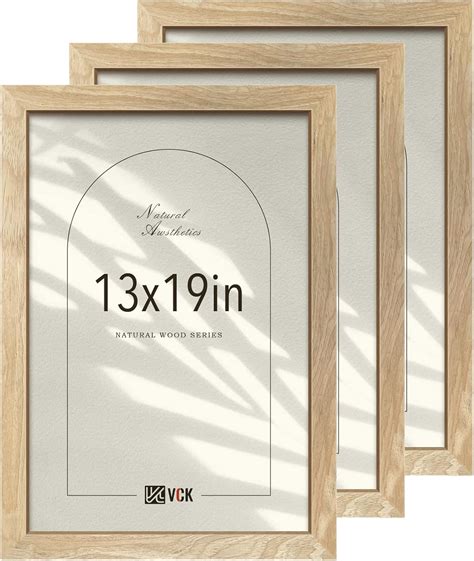 Vck 13x19 Poster Frame 3 Pack Natural Solid Wood Picture