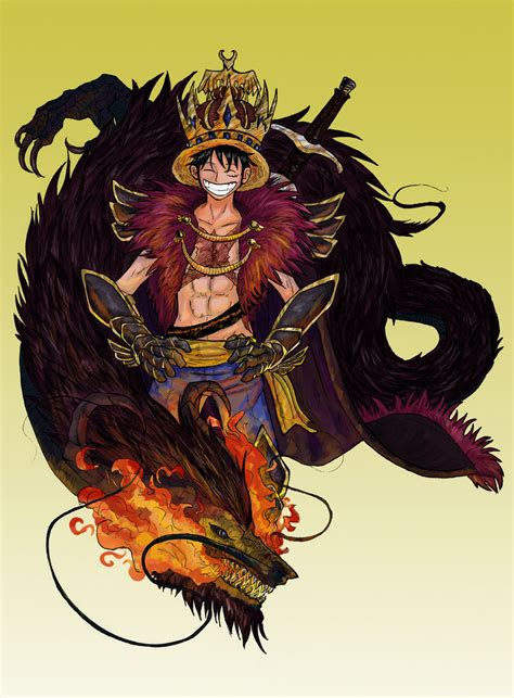 Luffy And Dragon By Owlburger On Deviantart