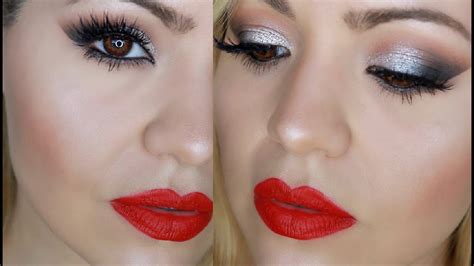 Classic Smokey Eye Makeup Holiday Makeup Red Lips