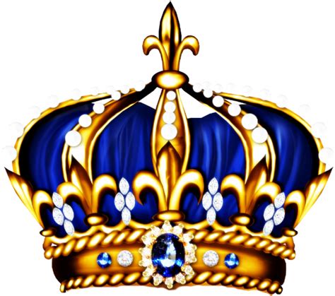 Royal Blue Crown Clipart Gold And Royal Blue Crown Png Download