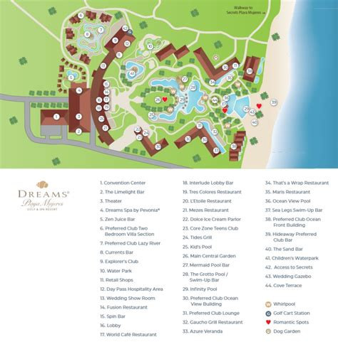 Resort Map Dreams Playa Mujeres Golf And Spa Resort Cancun Mexico