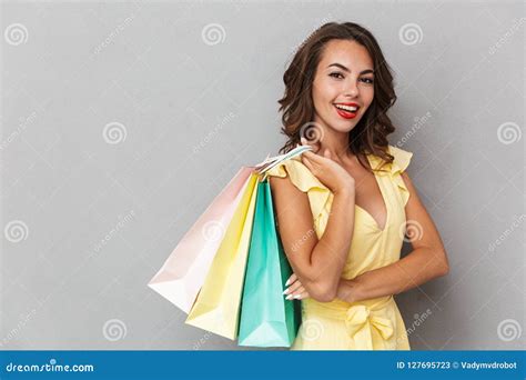 Portrait Of A Cheerful Young Girl In Dress Stock Image Image Of Girl