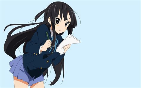 K On Anime Anime Girls Akiyama Mio