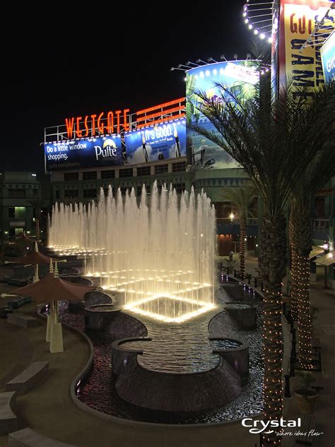 Westgate Entertainment District In Glendale Az Fountain Lights