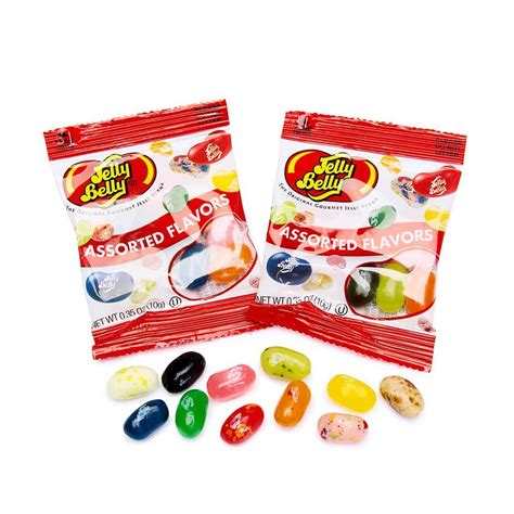 Jelly Belly Assorted Flavors Jelly Beans Mini Packets 80 Piece Box Candy Warehouse