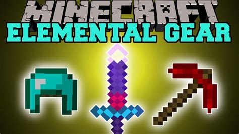 Minecraft Elemental Gear Elemental Weapons Armor