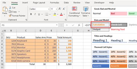 How To Apply Cell Styles Total Input Title In Excel Automate Excel