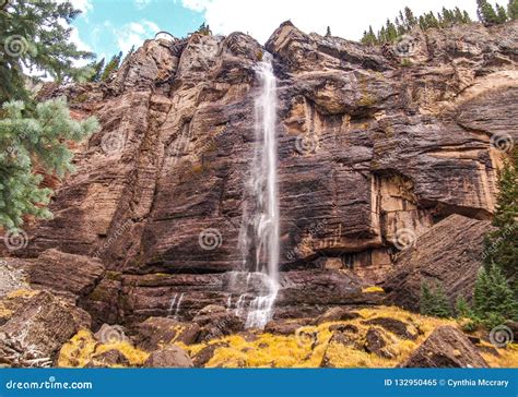 Bridal Veil Falls In Telluride Colorado Stock Image Image Of Hiking