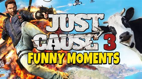 Just Cause 3 Funny Moments Yust Cows 3 Youtube