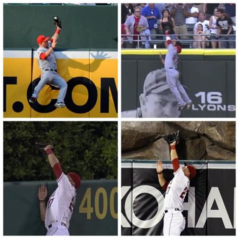 Mike Trout Robs Home Runs From Some Of The Greatest Hitters 2012 Mike Trout Anaheim Angels