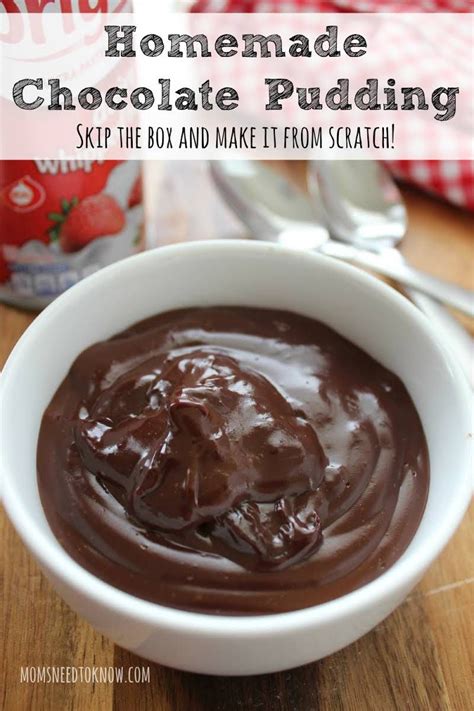 How To Make Homemade Chocolate Pudding Recipe In 2020 Chocolate