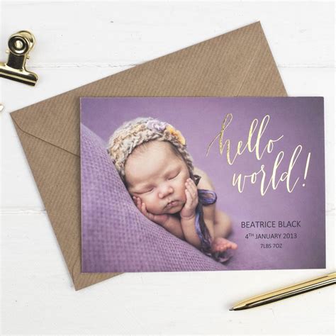 With shutterfly, you can customize your newborn announcement so it shows your favorite photos along with the best colors and fontsas well as a sweet message for family and. 20 new baby announcement cards by emilie rose | notonthehighstreet.com