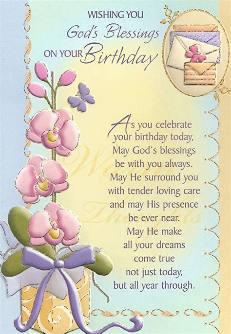 Sweet Sen Wishing You Gods Blessings On Your Birthday Card Happy