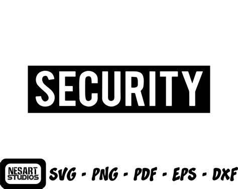 Security Svg Security Staff Bouncer Instant Download Vinyl Etsy