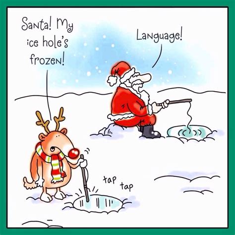 Santa My Ice Holes Frozen Funny Christmas Cartoons Christmas Jokes Christmas Humor