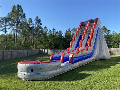 19 Ft Titanium Waterslide Biloxi Bounce House And Water Slides