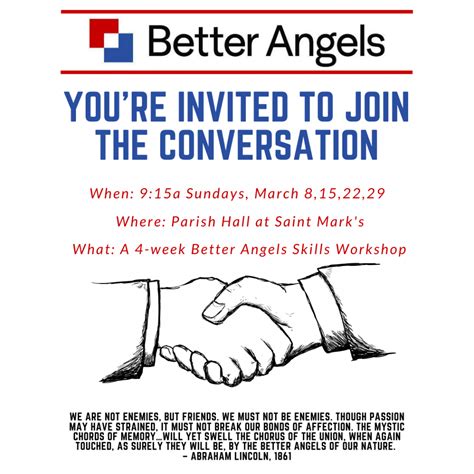 Better Angels Finding Common Ground Love Saint Marks