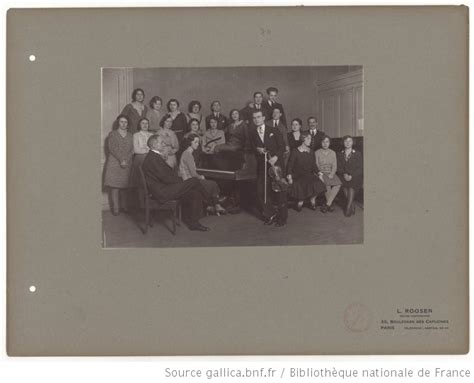 Conservatoire National De Musique Album Photos Des Classes 1929 30