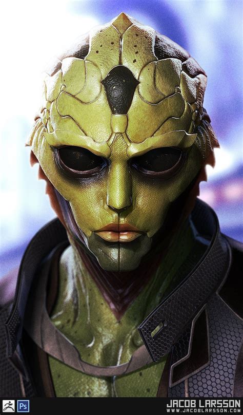 Mass Effect Fan Art Thane Bust Jacob Larsson On Artstation At