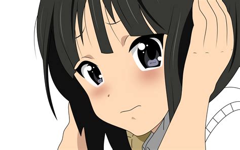 Wallpaper Sad Eyes Akiyama Mio K On Anime Girls